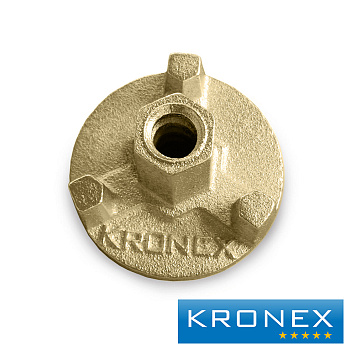 Гайка для стяжного винта 3-ех рожковая KRONEX, оцинк. 90 мм, нагрузка до 196 кН