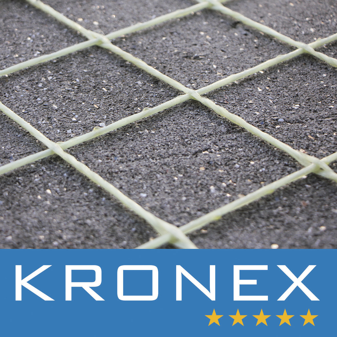Сетка композитная KRONEX 100*100*2.5 мм (рул. 1*25 м.), ГОСТ Р 58964-2020