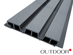 Панель универсальная ДПК Outdoor 3D 233.5*32*4000 мм. шлифованная графит