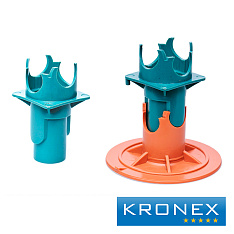 Вставка для фиксатора на сыпучие грунты KRONEX 40/45 мм., арм. 4-28 мм. (упак. 250 шт.)