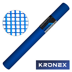 Стеклосетка штукатурная KRONEX ССШ-160 ГОСТ Р 55225-2017, 5х5 мм, синяя, рулон 1х25м