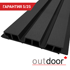 Панель универсальная ДПК Outdoor 3D 233.5*32*3500 мм. шлифованная черная
