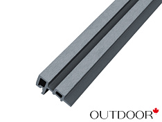 Угловой элемент для панели ДПК Outdoor 85*55*4000 мм. шлифованный графит