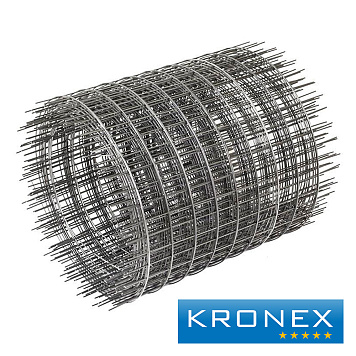 Сетка сварная кладочная оцинкованная KRONEX 50/60/1.6 "ежи" (рулон 0.25×25 м)