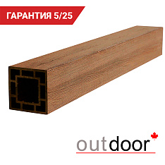 Столб ДПК Outdoor 120*120*3000 мм. STORM дуб