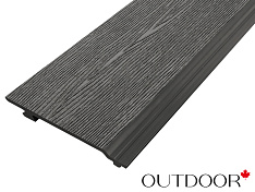 Фасадная доска ДПК Outdoor 3D 156*21*4000 мм. STORM графит микс