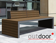 Универсальный профиль ДПК Outdoor 80*20*4000 мм. полнотелый STORM дуб