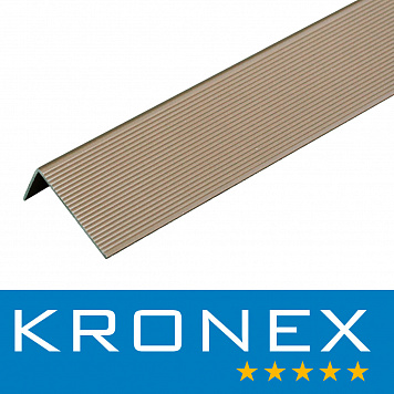 Угол завершающий алюминиевый KRONEX 51,5*30*70 мм. дуб