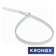 Стяжка нейлоновая KRONEX 2,5*100 мм белая (упак. 100 шт.)