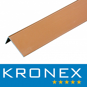 Угол завершающий алюминиевый KRONEX 51,5*30*3000 мм. сосна RAL 8003