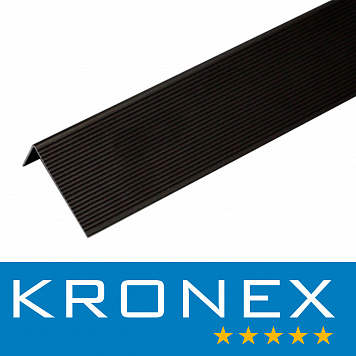 Угол завершающий алюминиевый KRONEX 51,5*30*3000 мм. коньяк