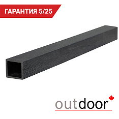 Балясина ДПК Outdoor 50*50*3000 мм, STORM BLACK, черная