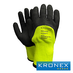 Перчатки утепленные KRONEX WARM со вспененным латексным покрытием (упак.10 пар)