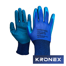 Перчатки нейлоновые KRONEX STRONG со штампованным латексным покрытием