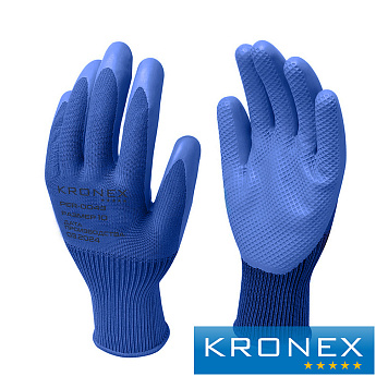 Перчатки нейлоновые KRONEX STRONG со штампованным латексным покрытием