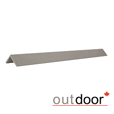 Угол завершающий ДПК Outdoor 50*50*3000 мм. шлифованный серый