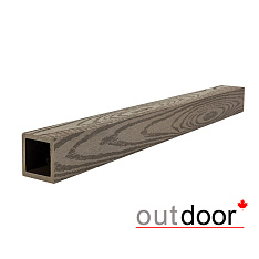 Балясина ДПК Outdoor 50*50*3000 мм, текстура дерево, темно- коричневая (Коллекция 2)