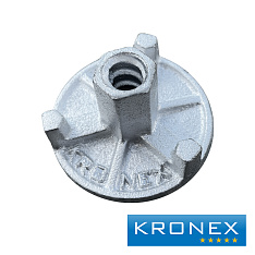 Гайка для стяжного винта 3-ех рожковая KRONEX, белый цинк 90 мм, нагрузка до 163 кН