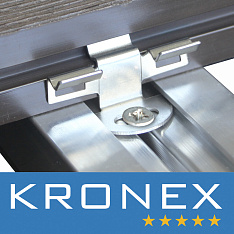 Крепеж промежуточный KRONEX  № 9 для алюмин. лаги KRONEX (упак/100 шт)