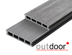 Террасная доска ДПК Outdoor 3D 150*25*4000 мм. CALIFORNIA/вельвет серая
