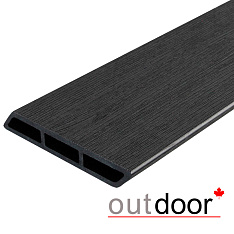 Доска Ромбус ДПК Outdoor 122*22*3500 мм STORM BLACK черная