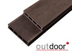 Террасная доска ДПК Outdoor 3D 150*25*4000 мм. STORM/вельвет коричневая микс