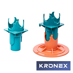 Вставка для фиксатора на сыпучие грунты KRONEX 40/45 мм., арм. 4-28 мм. (упак. 500 шт.)