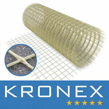Сетка композитная KRONEX 50*50*2 мм (рул. 1*25 м.), ГОСТ Р 58964-2020