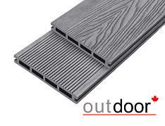 Террасная доска ДПК Outdoor 3D 150*20*3000 мм. HAVANA/вельвет серая