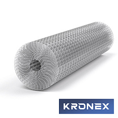 Сетка сварная оцинкованная KRONEX 50/50/1.6 (рулон 1×5 м)