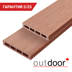Террасная доска ДПК Outdoor 3D 150*25*4000 мм. NEVADA/CALIFORNIA  красное дерево
