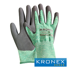 Перчатки KRONEX X-PRO, GARDEN, Latex sandy, зеленые микс