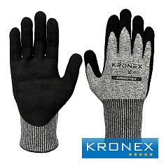 Перчатки KRONEX X-PRO, ARMOTEX, Nitrile sandy, серые микс